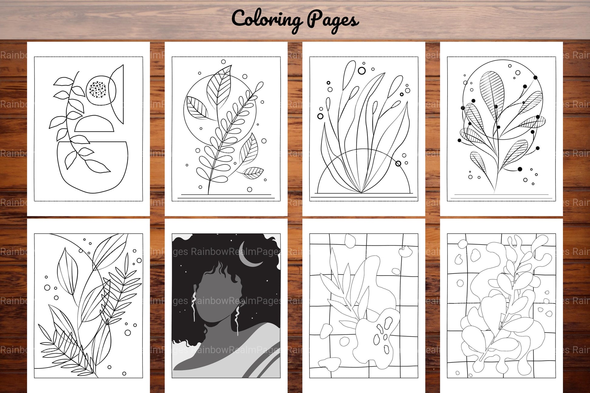 Minimalist Boho Coloring Book 2 - CraftNest - Digital Crafting and Art