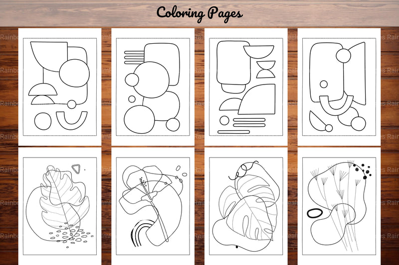 Minimalist Boho Coloring Book 2 - CraftNest - Digital Crafting and Art