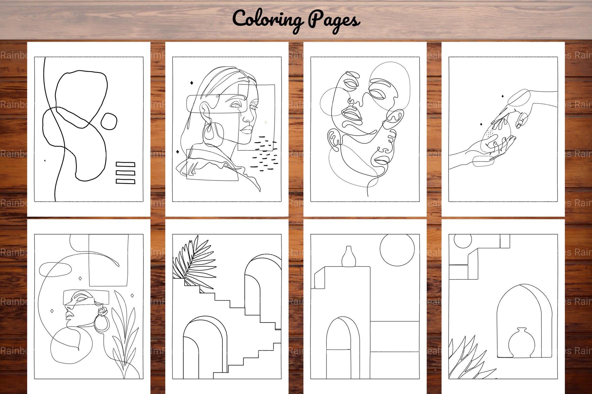 Minimalist Boho Coloring Book 2 - CraftNest - Digital Crafting and Art
