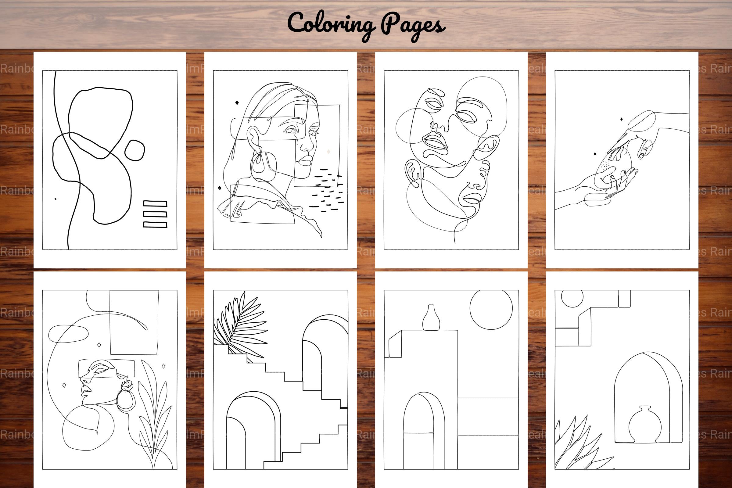 Minimalist Boho Coloring Book 2 - CraftNest - Digital Crafting and Art