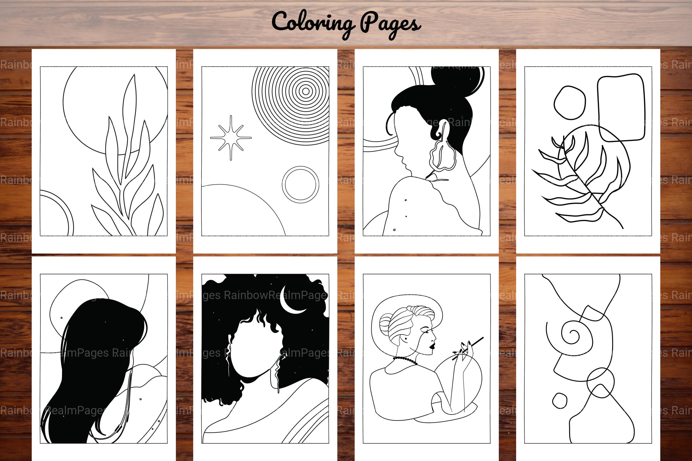 Minimalist Boho Coloring Book 2 - CraftNest - Digital Crafting and Art