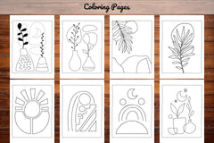 Minimalist Boho Coloring Book 3 - CraftNest - Digital Crafting and Art