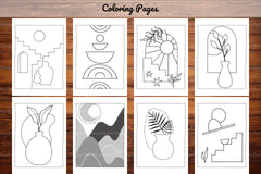 Minimalist Boho Coloring Book 3 - CraftNest - Digital Crafting and Art