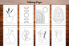 Minimalist Boho Coloring Book 3 - CraftNest - Digital Crafting and Art