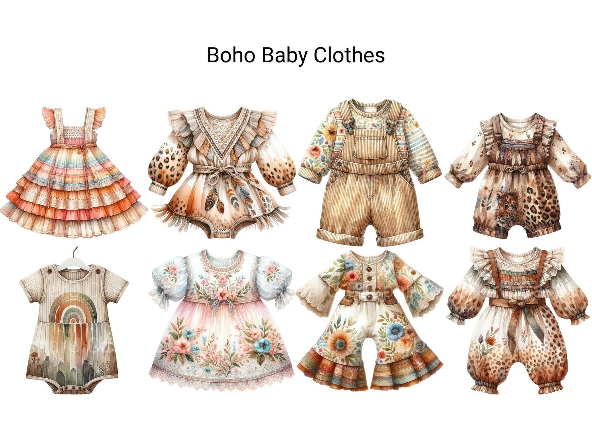 Boho Baby Clothes - CraftNest - Digital Crafting and Art