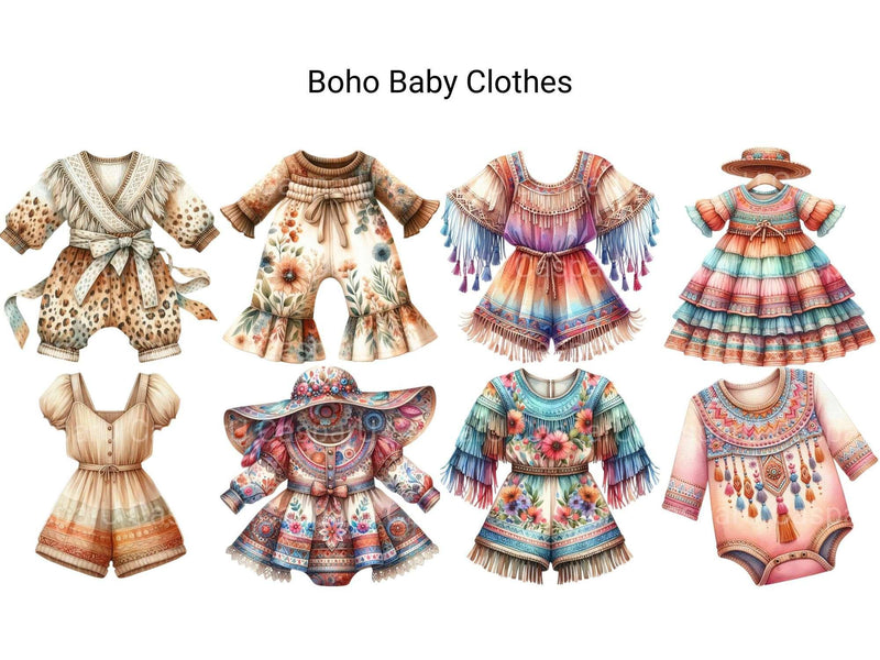 Boho Baby Clothes - CraftNest - Digital Crafting and Art
