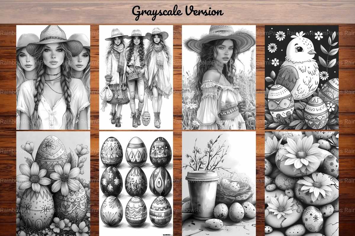 Boho Easter Coloring Books - CraftNest