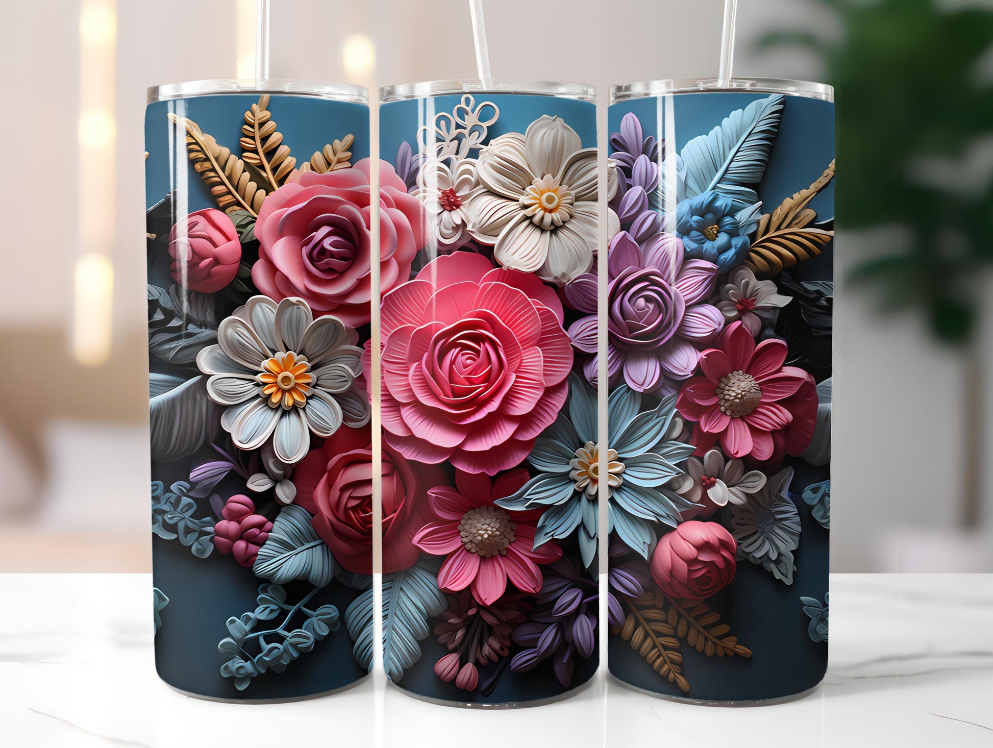 Boho Spring 3 Tumbler Wrap - CraftNest