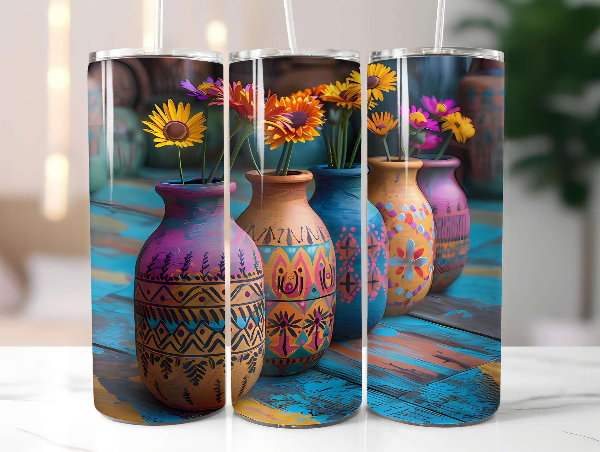 Boho Summer 3 Tumbler Wrap - CraftNest - Digital Crafting and Art