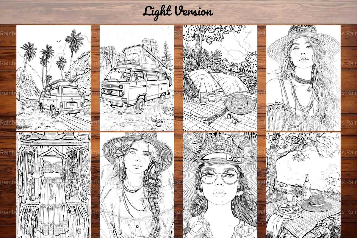 Boho Summer Coloring Books - CraftNest - Digital Crafting and Art