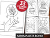 Minimalist Boho Coloring Book