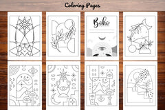 Minimalist Boho Coloring Book - CraftNest - Digital Crafting and Art