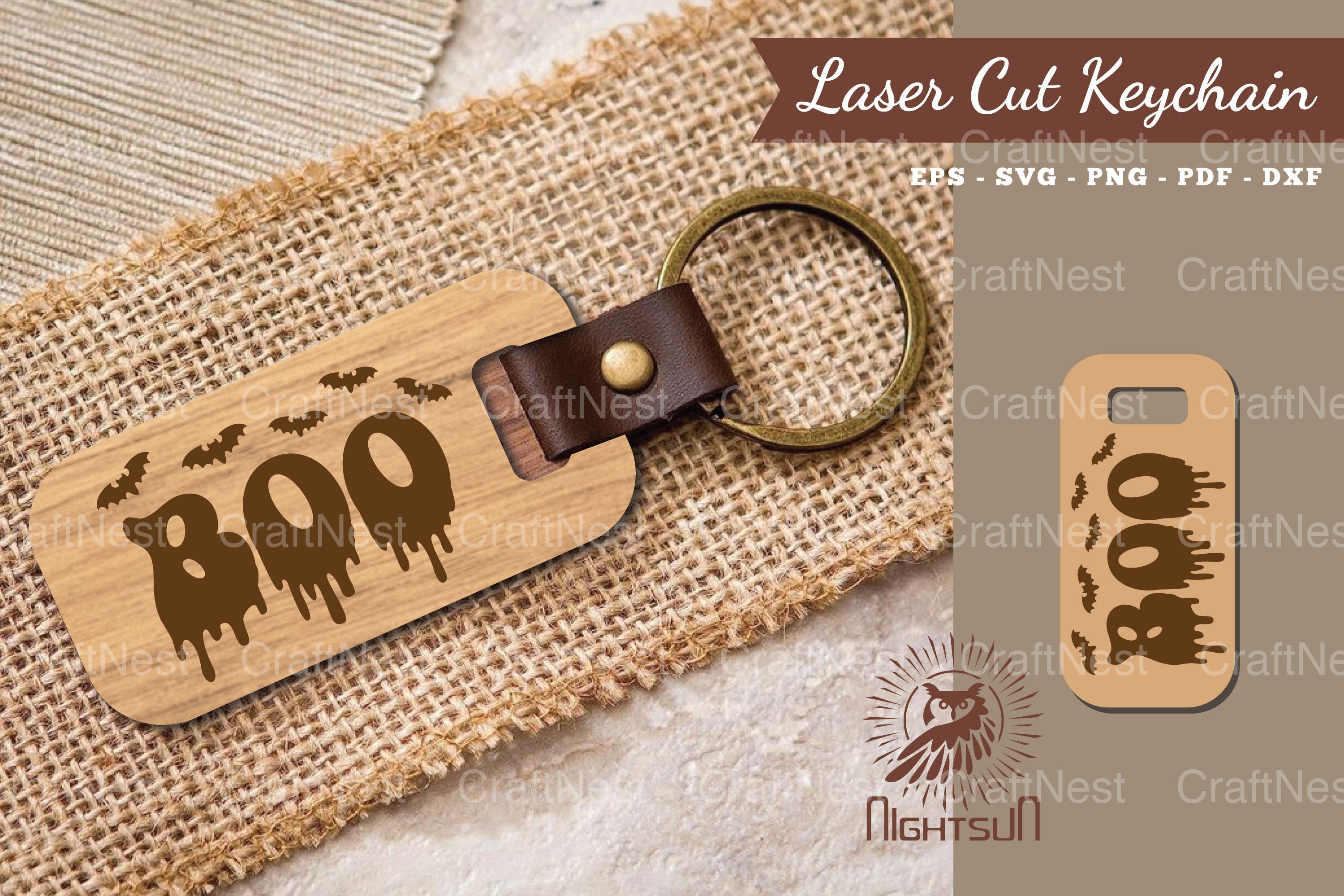 Boo Laser Cut Keychain Clipart Bundle - CraftNest - Digital Crafting and Art