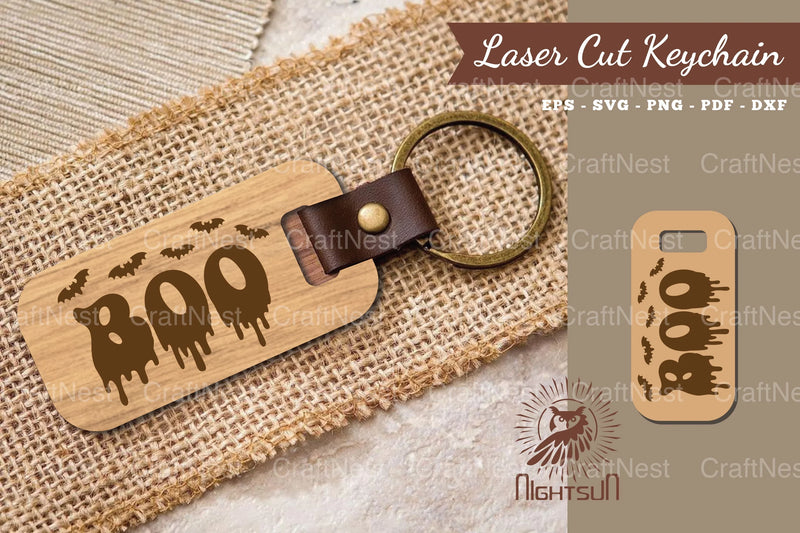Boo Laser Cut Keychain Clipart Bundle - CraftNest - Digital Crafting and Art