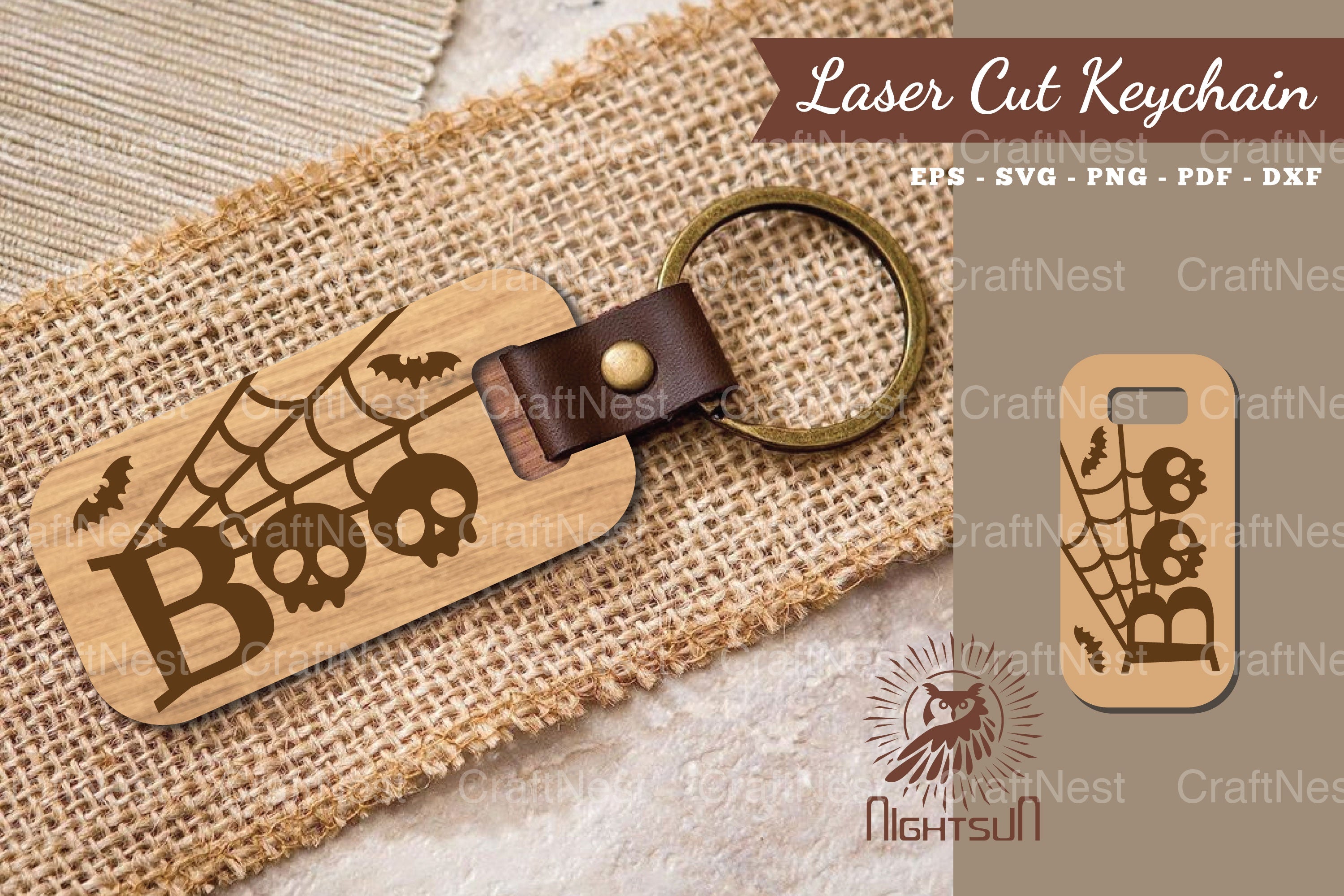 Boo Laser Cut Keychain Clipart Bundle - CraftNest - Digital Crafting and Art