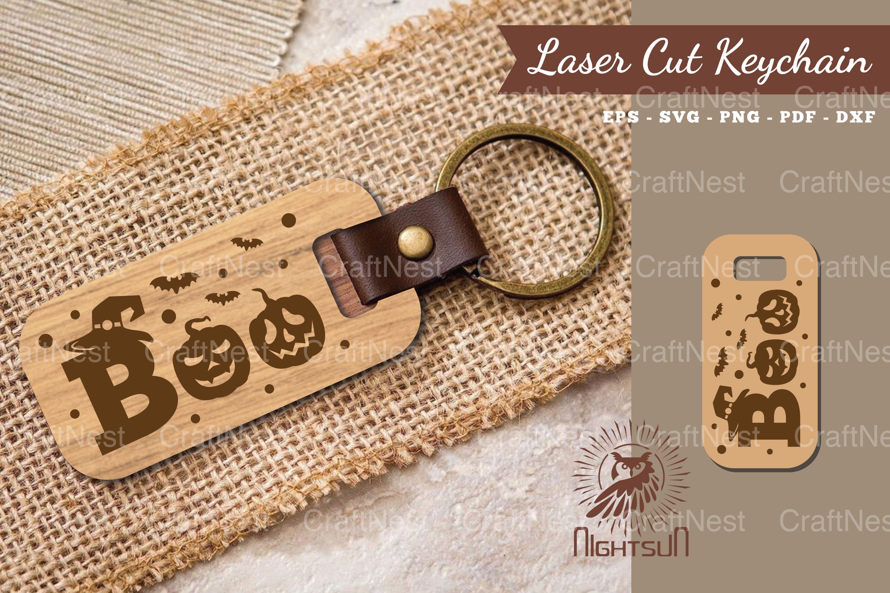 Boo Laser Cut Keychain Clipart Bundle - CraftNest - Digital Crafting and Art