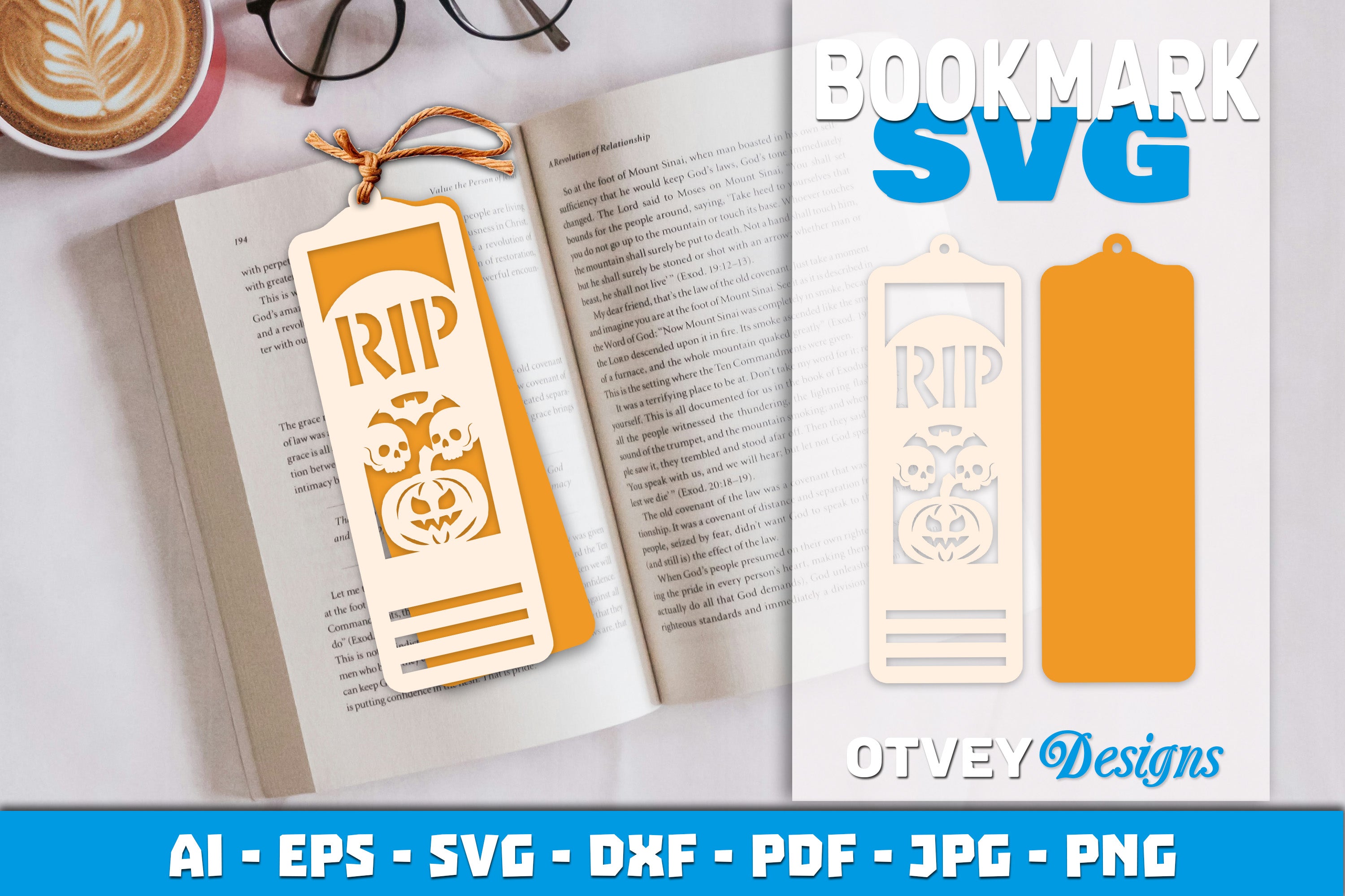 Halloween Lasercut Bookmark SVG Bundle