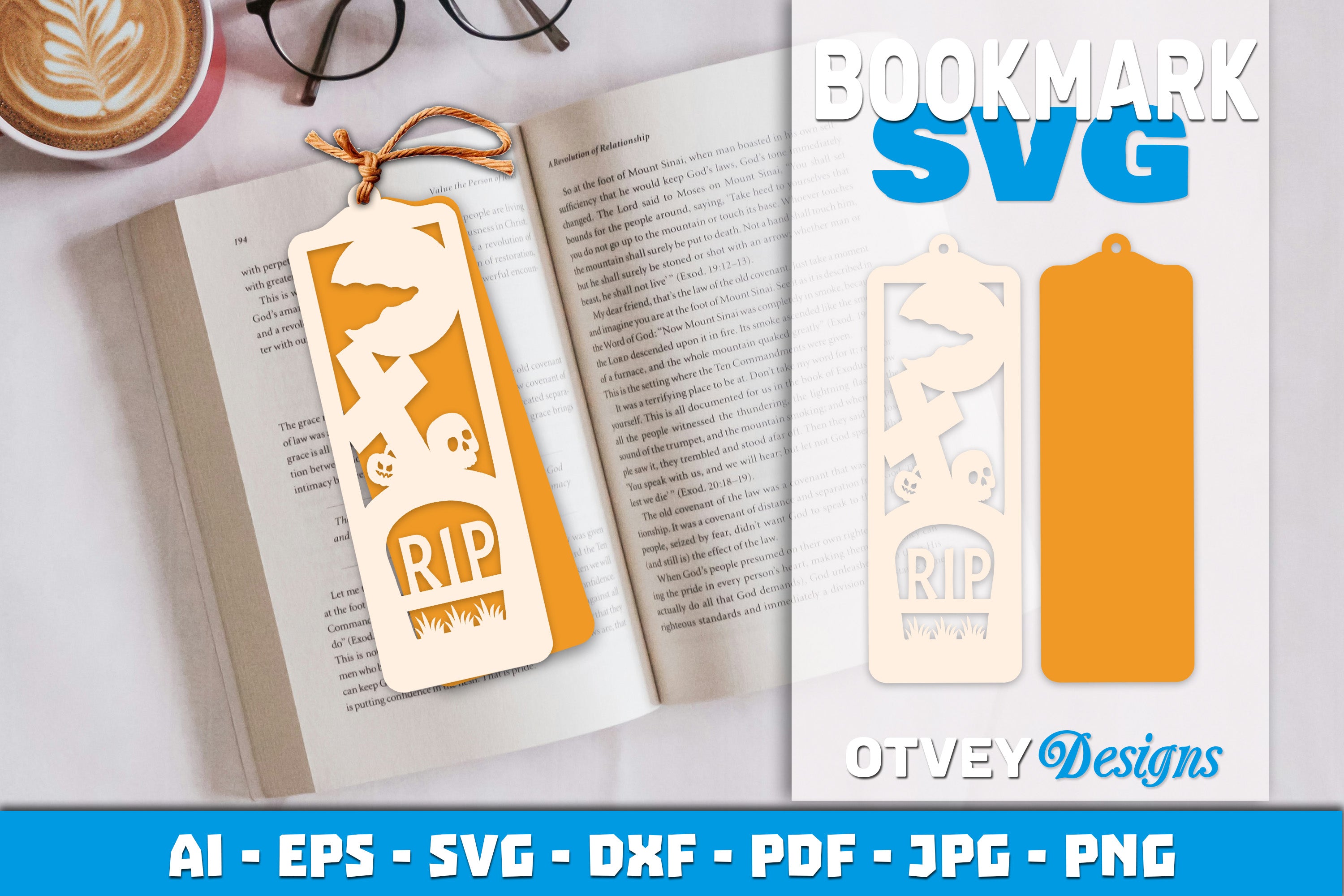 Halloween Lasercut Bookmark SVG Bundle