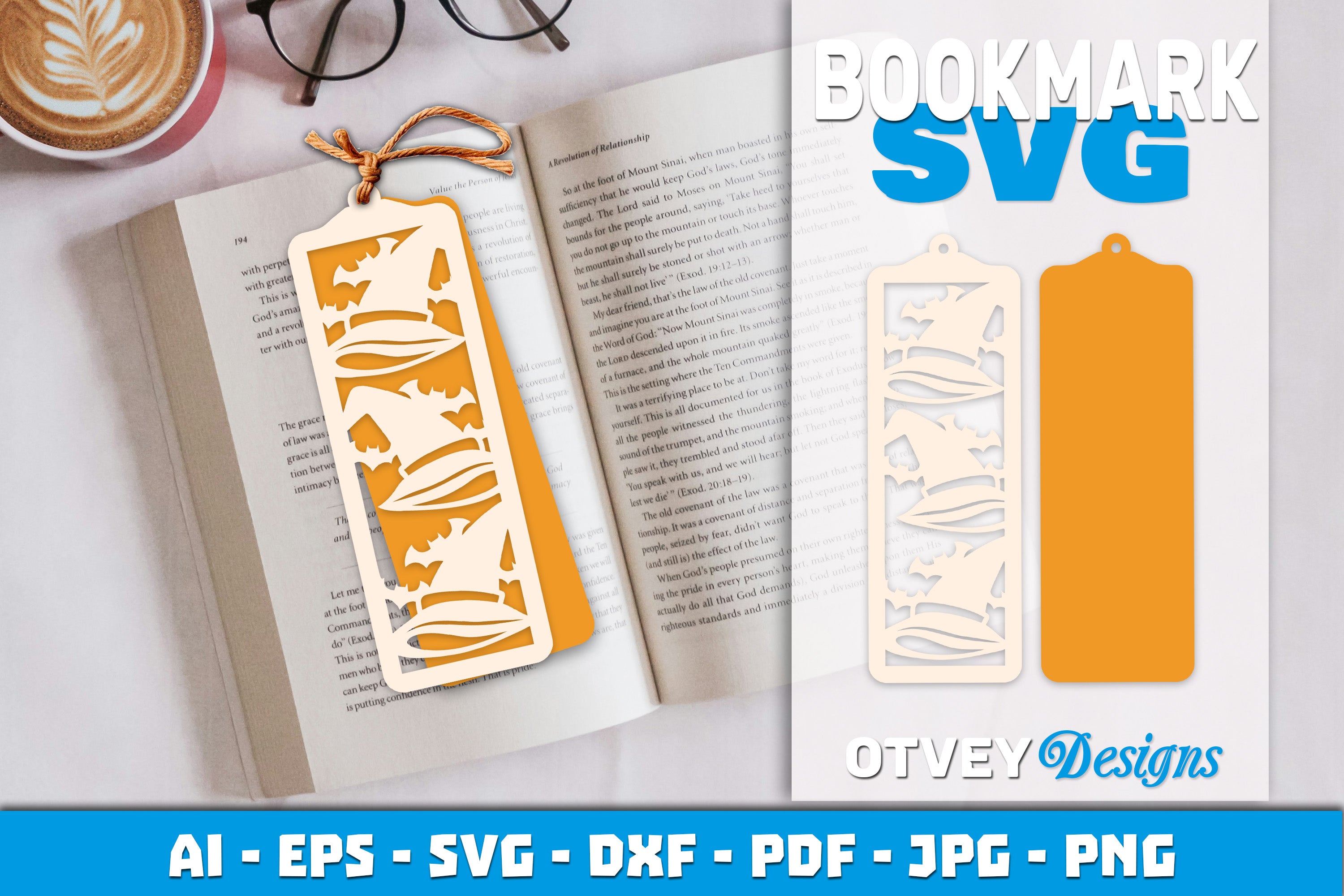 Halloween Lasercut Bookmark SVG Bundle