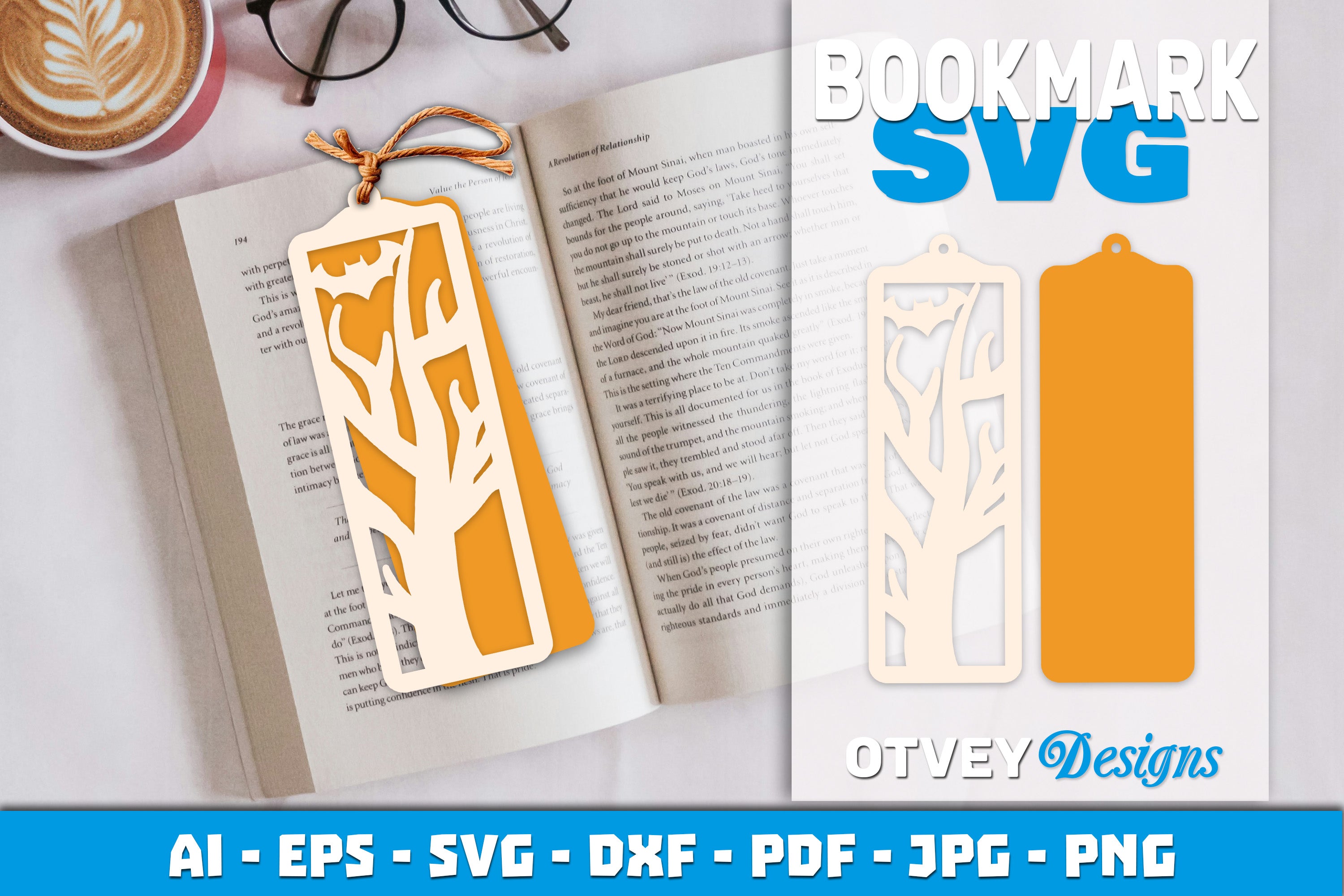 Halloween Lasercut Bookmark SVG Bundle