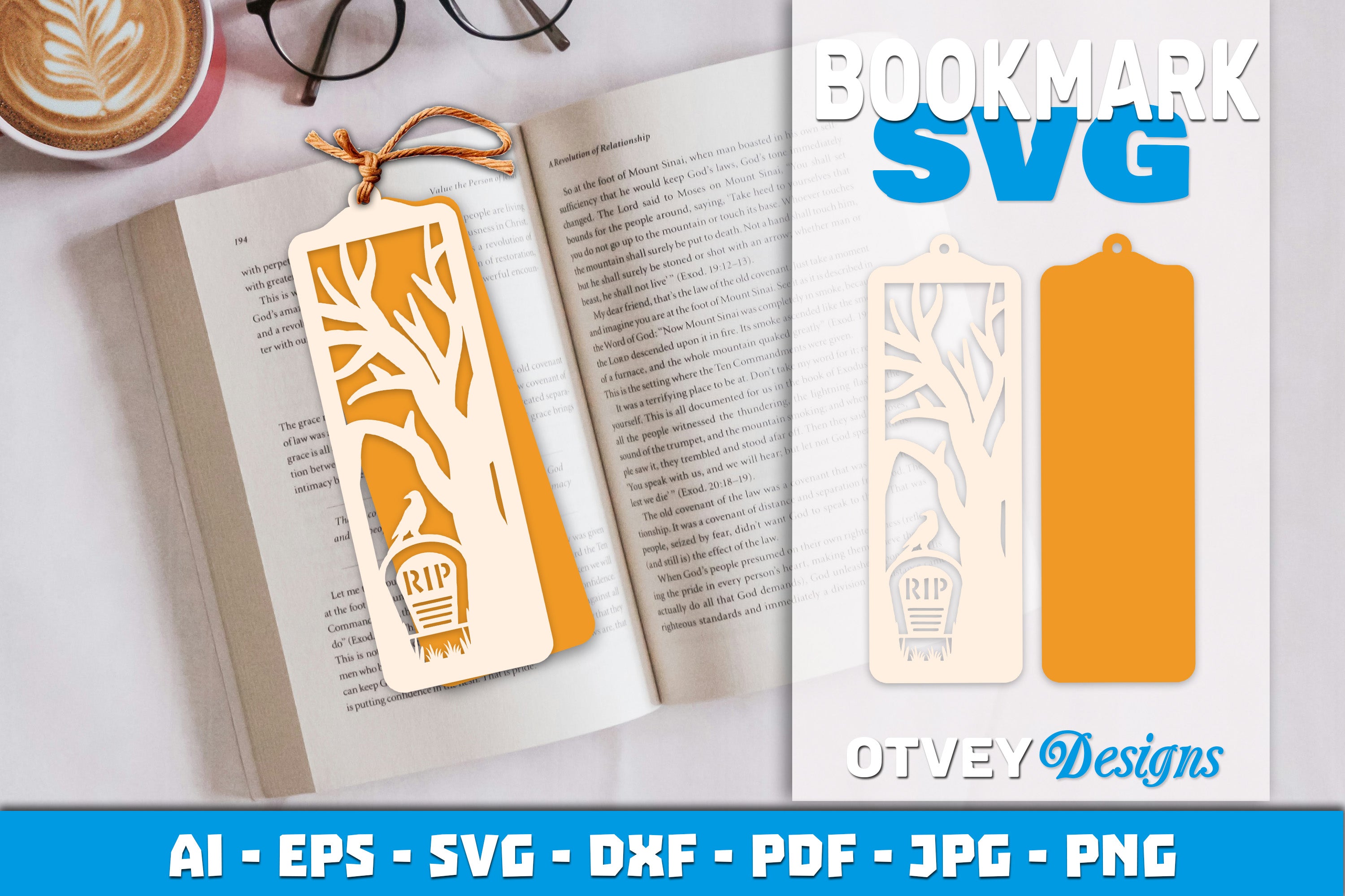 Halloween Lasercut Bookmark SVG Bundle