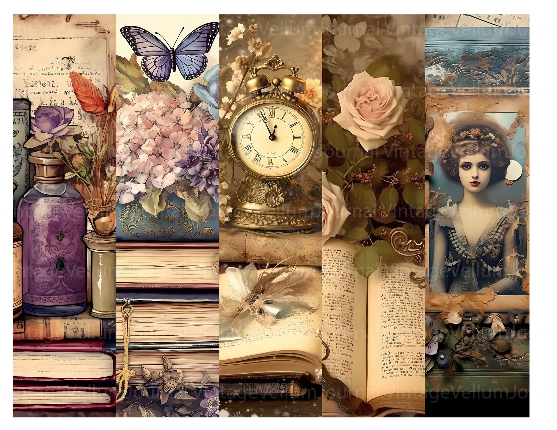 Enchanted Books Junk Journal Pages - CraftNest