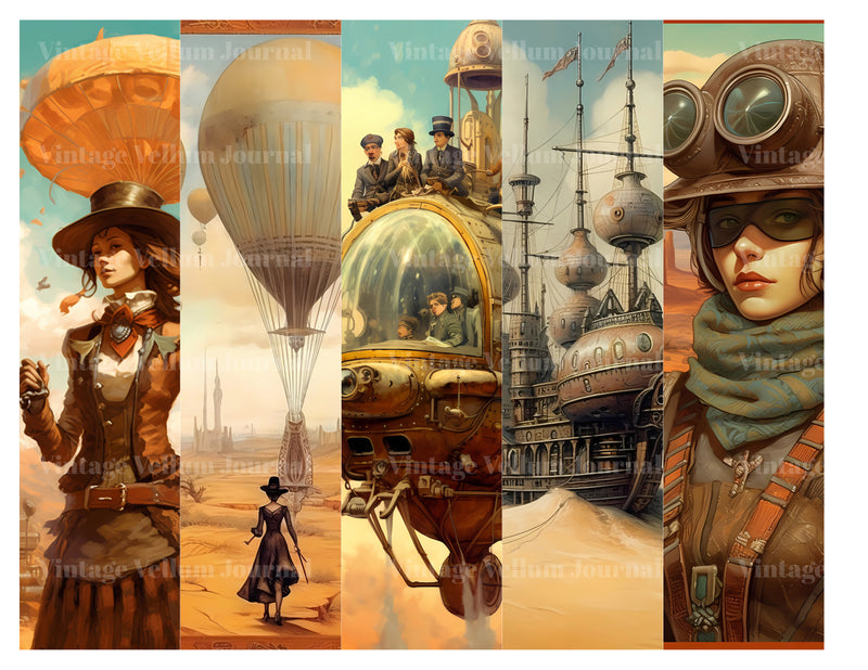 Steampunk Desert World Junk Journal Pages - CraftNest