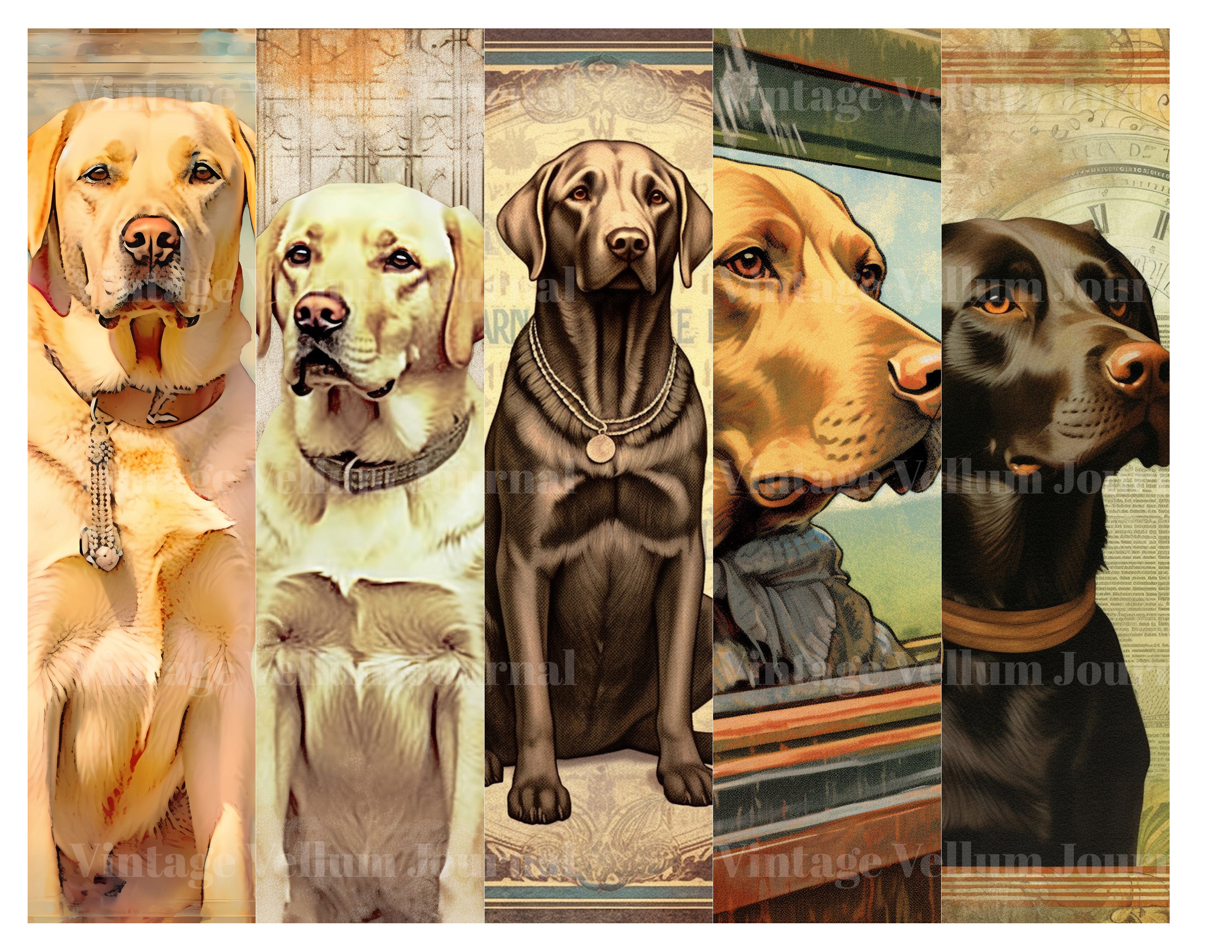 Labrador Retrievers Junk Journal Pages - CraftNest