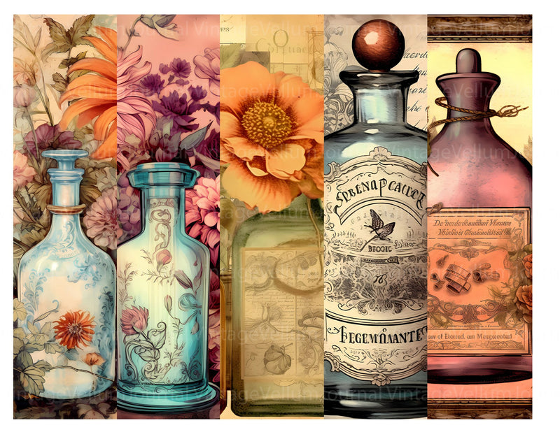 Enchanted Potion Junk Journal Pages - CraftNest