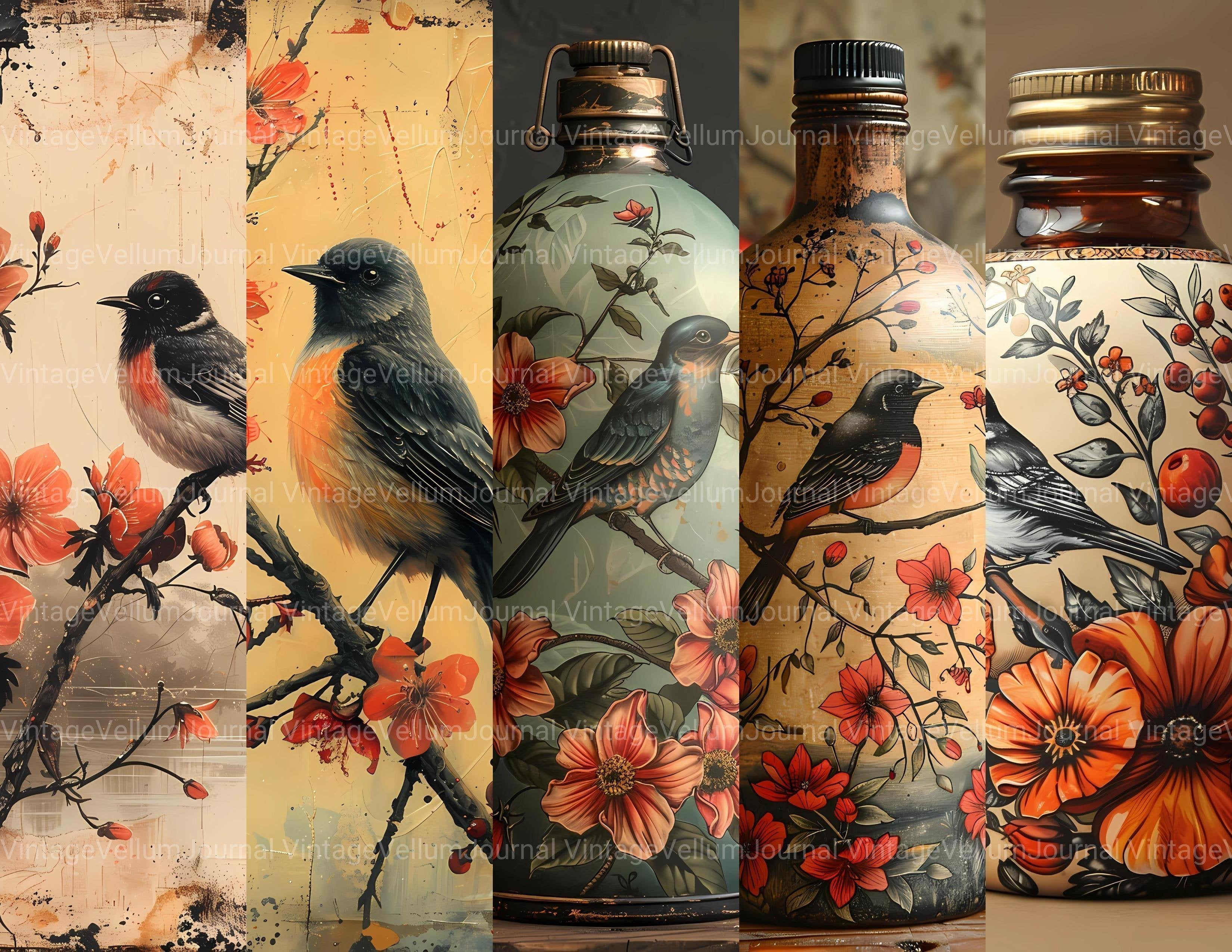 Bird Watching Junk Journal Pages - CraftNest - Digital Crafting and Art