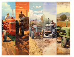 Farming Tractor Junk Journal Pages - CraftNest