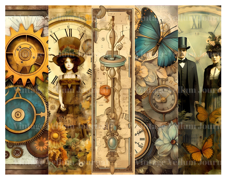 Steampunk Garden World Junk Journal Pages - CraftNest