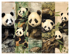 Baby Panda Junk Journal Pages - CraftNest