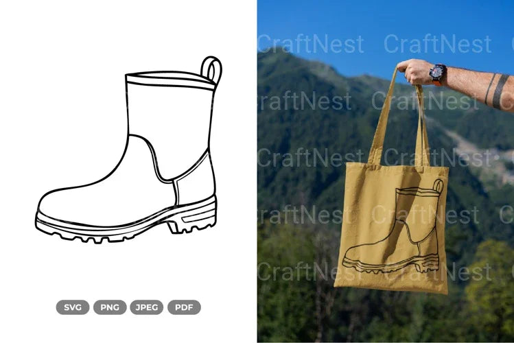 Boots SVG Bundle - CraftNest - Digital Crafting and Art