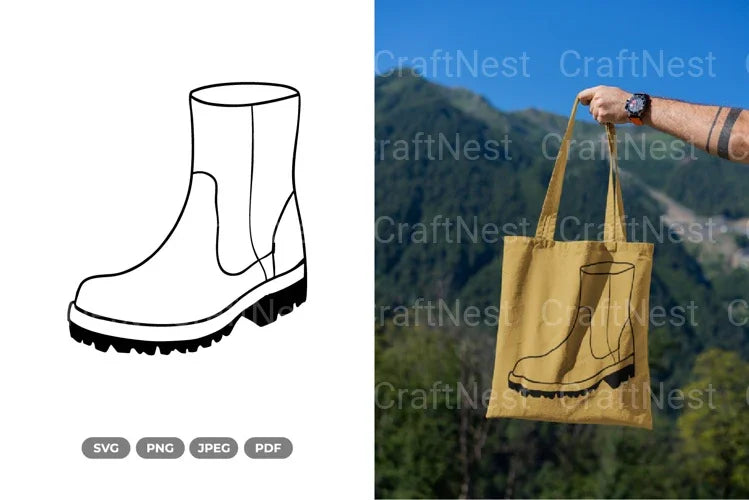 Boots SVG Bundle - CraftNest - Digital Crafting and Art