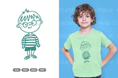 Boy Doodle Clipart Bundle - CraftNest - Digital Crafting and Art