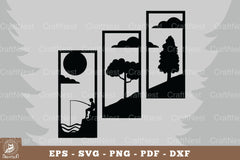 Boy Fishing Home Decor Clipart Bundle - CraftNest - Digital Crafting and Art