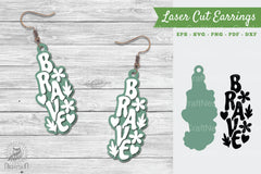 Brave Laser Cut Earrings SVG Design Bundle - CraftNest - Digital Crafting and Art