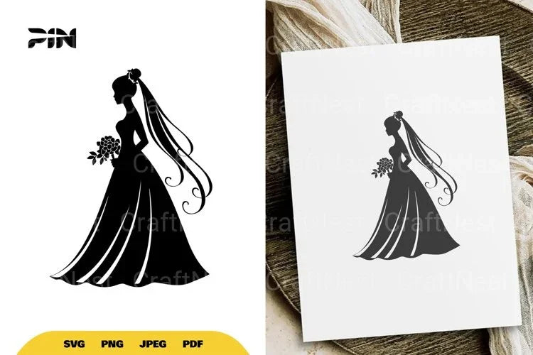 Elegant Bride SVG Bundle - CraftNest - Digital Crafting and Art