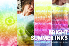 Bright Summer Inks - Tie-Dye - CraftNest - Digital Crafting and Art