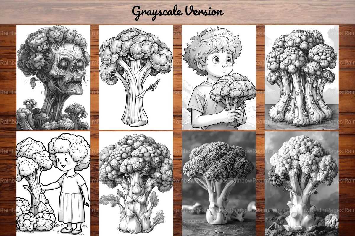 Broccoli Coloring Books - CraftNest - Digital Crafting and Art