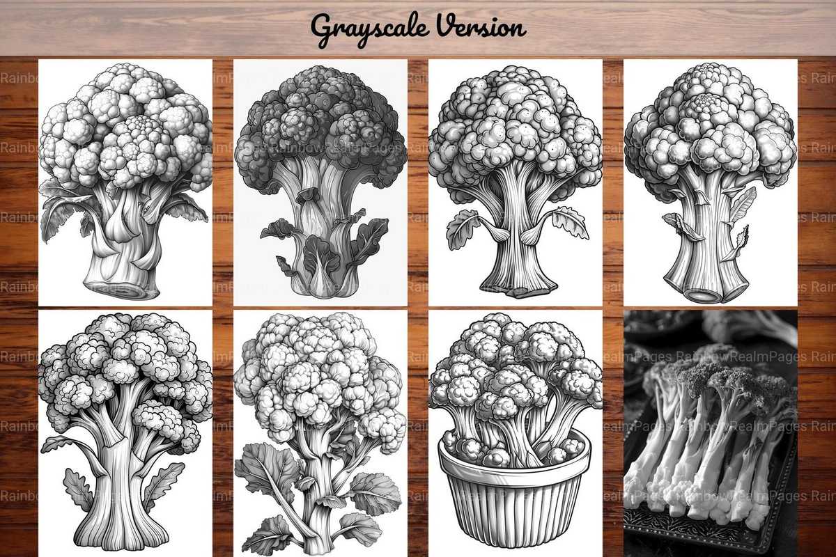 Broccoli Coloring Books - CraftNest - Digital Crafting and Art