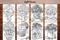 Broccoli Coloring Books - CraftNest - Digital Crafting and Art