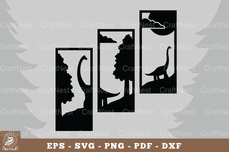 Brontosaurus Home Decor Clipart Bundle - CraftNest - Digital Crafting and Art