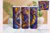 Purple Bear Stained Glass Tumbler Wrap