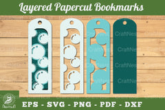 Bubble Layered Bookmark SVG Bundle - CraftNest - Digital Crafting and Art