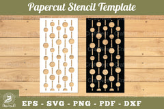 Bubbles Papercut Stencil Clipart Bundle - CraftNest - Digital Crafting and Art
