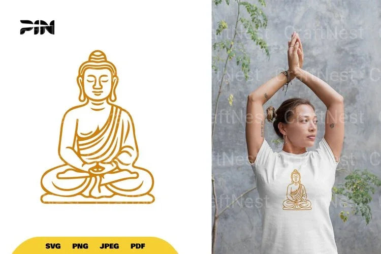 Buddha SVG Cut File Clipart Bundle - CraftNest - Digital Crafting and Art