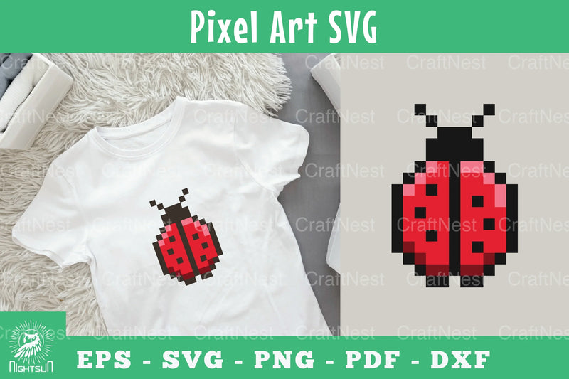 Bugs Pixel Art Clipart Bundle - CraftNest - Digital Crafting and Art