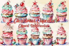 Christmas Cupcake Clipart Bundle 2 - CraftNest - Digital Crafting and Art